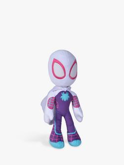 Spidey And His Amazing Friends Ghost Spidey Glow in the Dark Eyes Plush Soft Toy - view 2, Multi