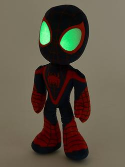 Spidey And His Amazing Friends Miles Morales/Spin Glow in the Dark Eyes Plush Soft Toy - view 2, Multi
