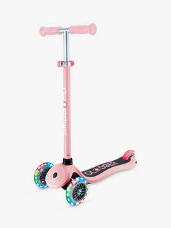 Globber Primo Lights Kids' Scooter - view 2, Pastel Pink