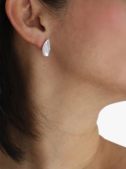 Nina B Double Fold Earrings, Silver - view 2, Silver