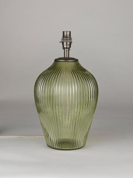 John Lewis Fulbrook Large Table Lamp Base, Olive