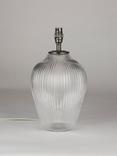 John Lewis Fulbrook Large Table Lamp Base, Clear Glass