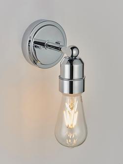 John Lewis Fenchurch Bathroom Wall Light, Chrome