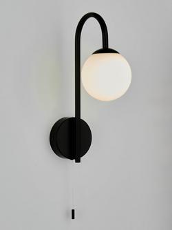 John Lewis Freya Bathroom Wall Light, Black