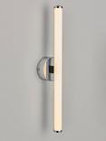 John Lewis Deco Rod LED Bathroom Wall Light, Chrome