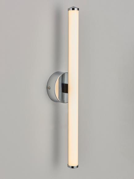 John Lewis Deco Rod LED Bathroom Wall Light, Chrome