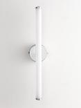 John Lewis Deco Rod LED Bathroom Wall Light, Chrome