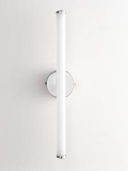 John Lewis Deco Rod LED Bathroom Wall Light - view 2, Chrome