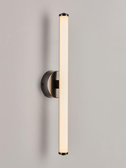 John Lewis Deco Rod LED Bathroom Wall Light, Black