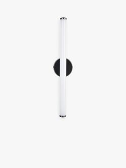 John Lewis Deco Rod LED Bathroom Wall Light - view 2, Black