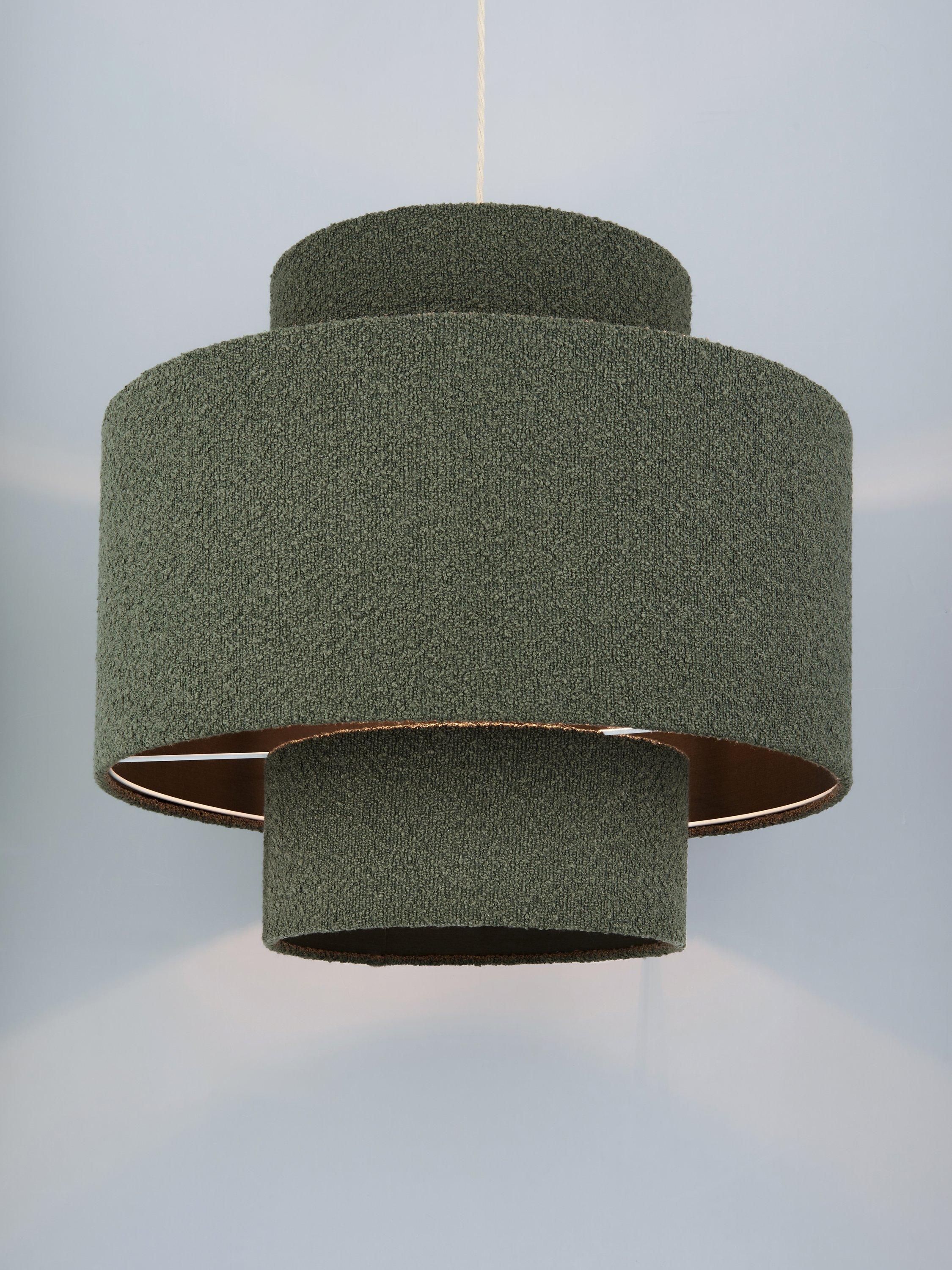 John Lewis Boucle Layered Ceiling Lampshade Green