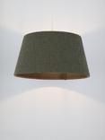 John Lewis Boucle Tapered Ceiling Lampshade, Green