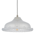 John Lewis ANYDAY Amelie Glass Ceiling Light Shade, White