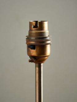 John Lewis Hex Table Lamp Base - view 2, Brass