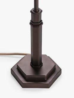 John Lewis Hex Table Lamp Base - view 2, Oil Rubbed Bronze