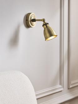 John Lewis Baldwin Single Spotlight - view 2, Antique Brass