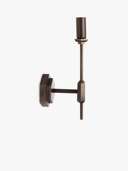 John Lewis Hex Wall Light Fitting - view 2, Oil Rubbed Bronze