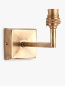 John Lewis Quad Wall Light Fitting, Aged Brass, Aged Brass