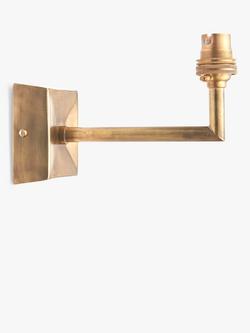 John Lewis Quad Wall Light Fitting, Aged Brass - view 2, Aged Brass