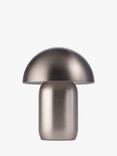 John Lewis Mushroom Rechargeable Dimmable Table Lamp, Silver