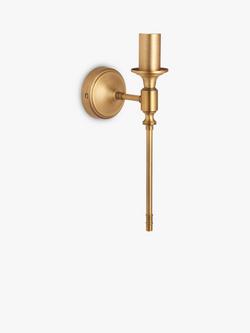 John Lewis Hart Wall Light Fitting, Antique Brass, Antique Brass