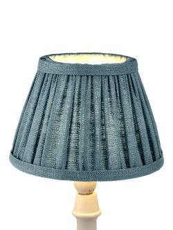 John Lewis Sophia Pleated Candle Lampshade, Lake Blue