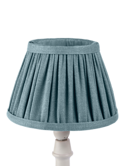 John Lewis Sophia Pleated Candle Lampshade - view 2, Lake Blue