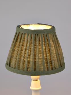 John Lewis Sophia Pleated Candle Lampshade, Sage