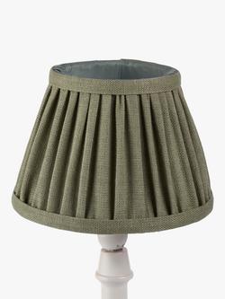 John Lewis Sophia Pleated Candle Lampshade - view 2, Sage