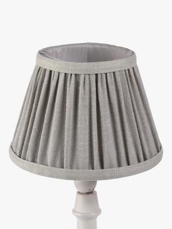 John Lewis Sophia Pleated Candle Lampshade - view 2, Grey
