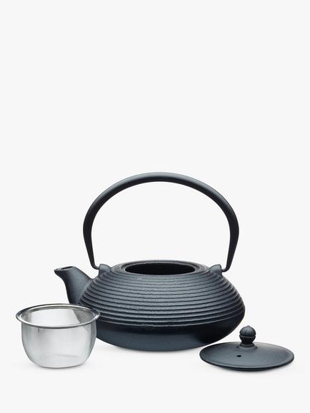 La Cafetière Cast Iron 5 Cup Teapot, 900ml, Black - view 2, Black