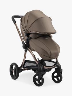 egg3 Pushchair, Carrycot & Accessories with Egg Shell Car Seat and Base Luxury Bundle - view 2, Mink
