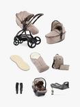 egg3 Pushchair, Carrycot & Accessories with Egg Shell Car Seat and Base Luxury Bundle