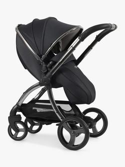 egg3 Pushchair, Carrycot & Accessories with Cybex Cloud T Car Seat and Base T Luxury Bundle - view 2, Carbonite