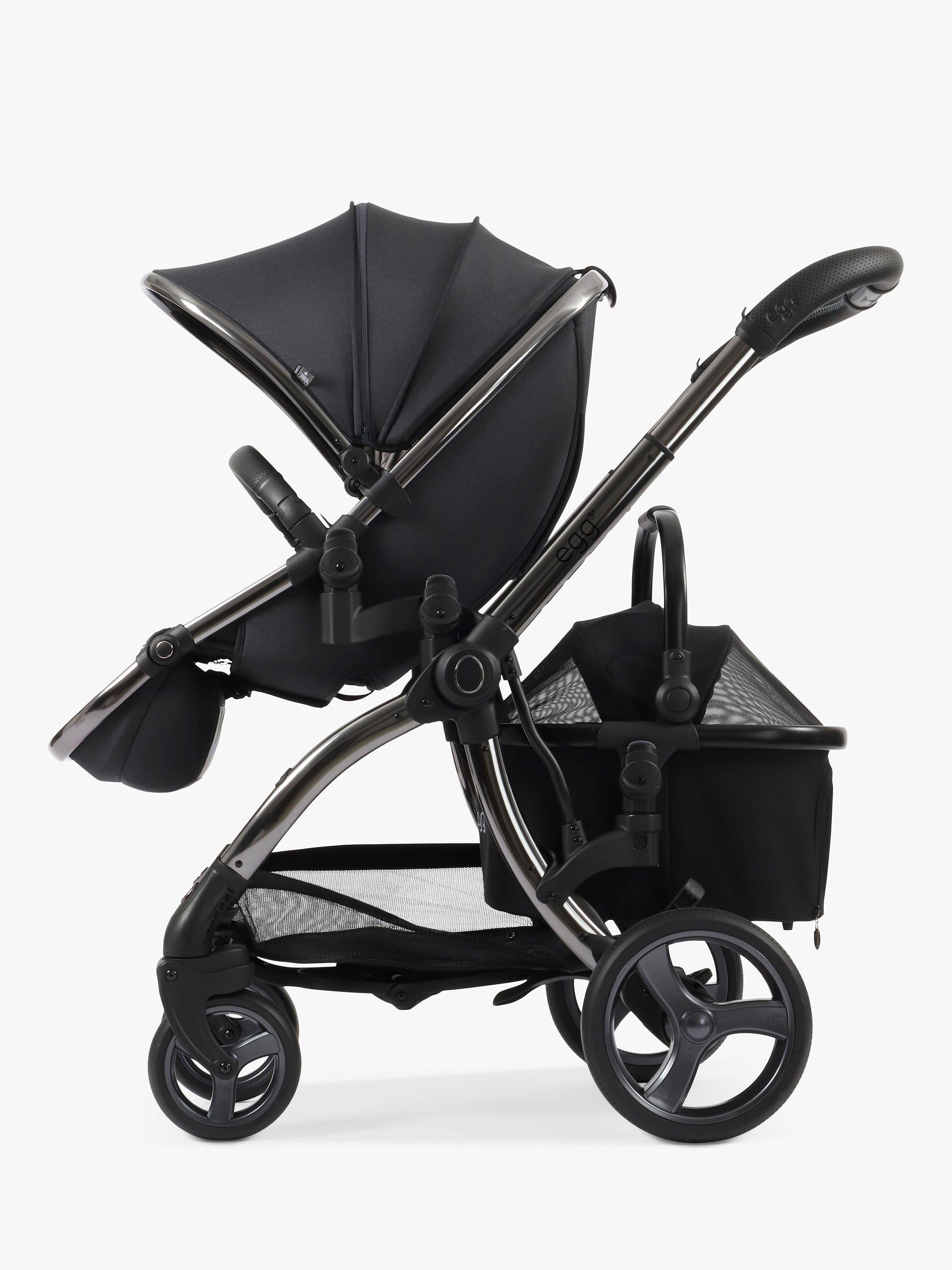 egg Pushchair Pet Basket Black