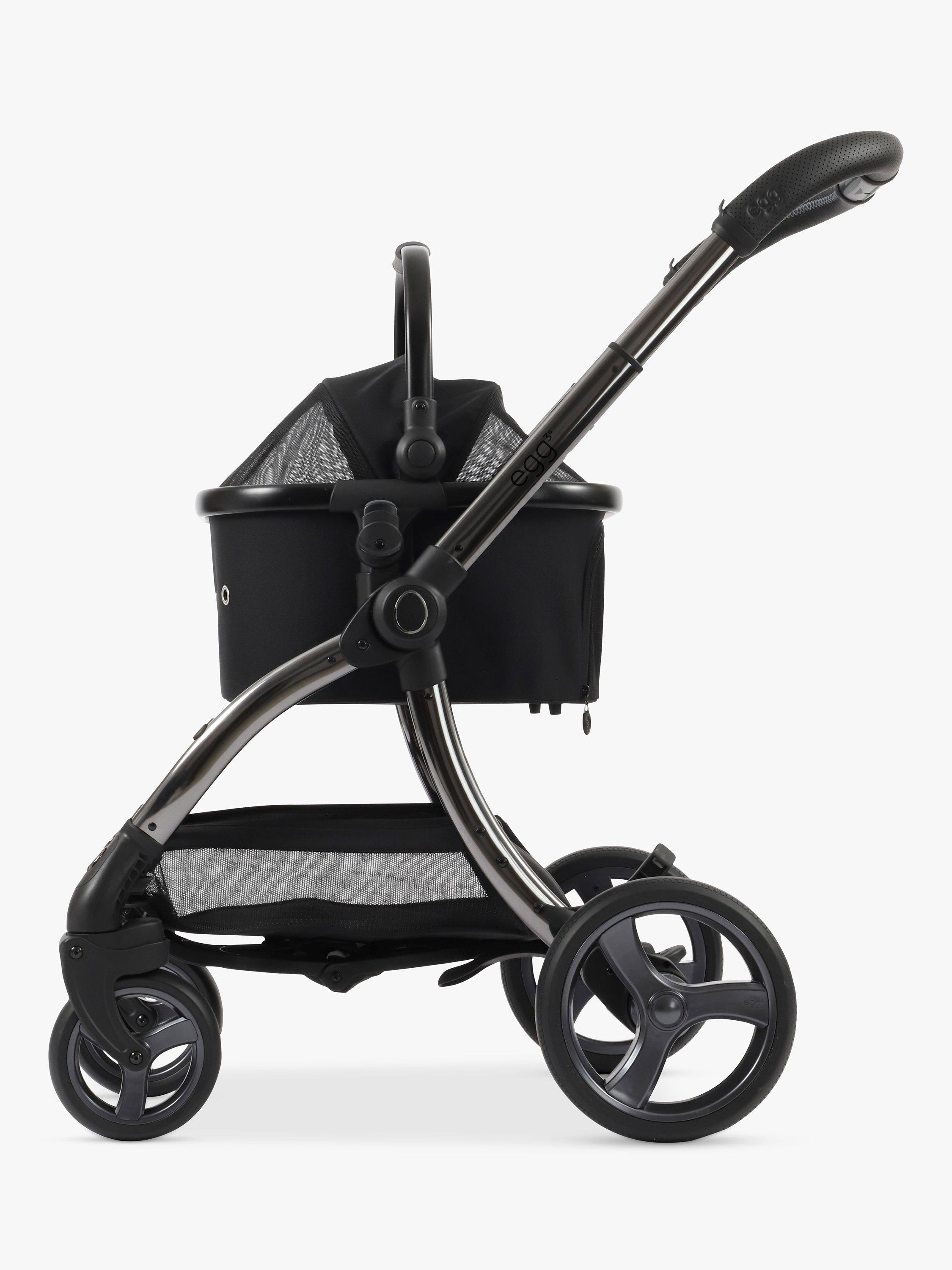 egg Pushchair Pet Basket Black
