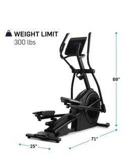 NordicTrack AirGlide LE Elliptical Cross Trainer, Black