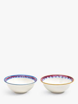 Eleanor Bowmer Electric Coast Star Stoneware Dip Bowls, Set of 2, 14cm, Multi, Multi