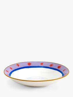 Eleanor Bowmer Electric Coast Star Stoneware Pasta Bowl, 22.5cm, Multi, Multi