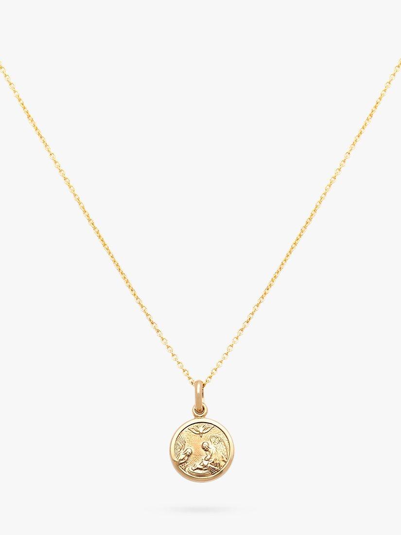 Leah Alexandra Guardian Angel Pendant Necklace, Gold