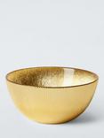 John Lewis Small Glass Bowl, 15cm, Gold