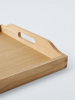 John Lewis Wood Tray, Large, FSC-Certified (Oak Wood), Natural - view 2, Natural