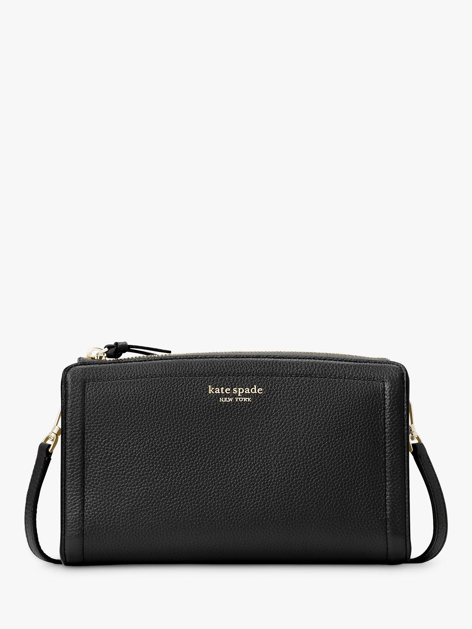 kate spade new york Knott Leather Cross Body Bag, Black