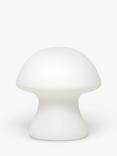 Kikkerland Small Cordless Mushroom Table Light, White