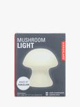 Kikkerland Small Cordless Mushroom Table Light, White