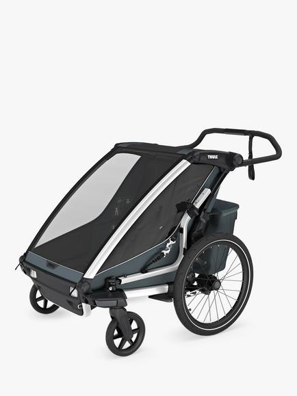 Thule Chariot Cross Activity Trailer Stroller, Double, Dark Slate, Dark Slate
