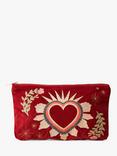 Elizabeth Scarlett Sacred Heart Pouch, Rouge