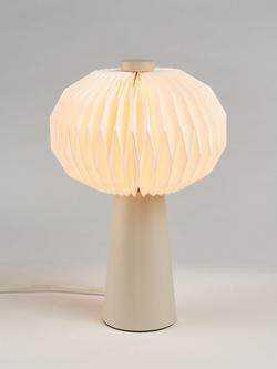 John Lewis Issie Table Lamp, Black, Griege