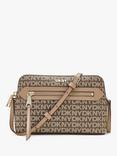 DKNY Bryant Park Logo Dome Crossbody Bag, Chino/Cappuccino