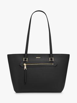 DKNY Bryant Leather Tote Bag, Black